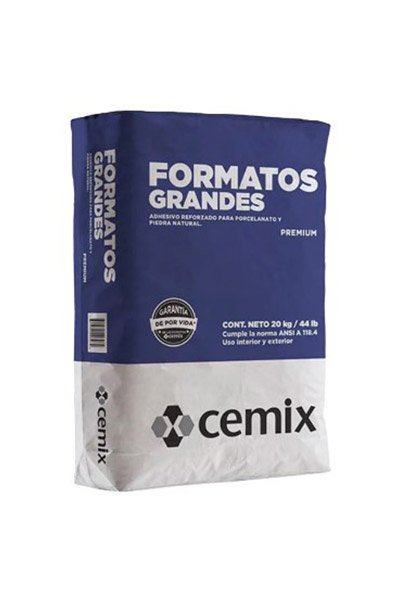 Adhesivo-Cemix-Formato-Grandes-Blanco-20Kg Adhesivo-Cemix-Formato-Grandes-Blanco-20Kg